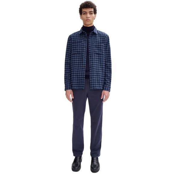 NWT A.P.C. Joe Overshirt Cotton Wool Dark Navy Blue Size Large $325 - Picture 2 of 3